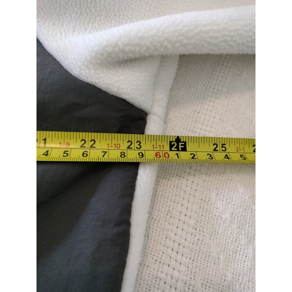 TNF The North Face Denali Fleece Jacket Womens XL White Gray Full Zip Polartec - Picture 3 of 16